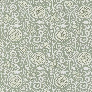 Papel Pintado de Remolinos Color Verde