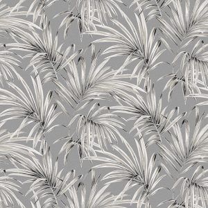 Papel pintado Jengibre Palmeado Gris