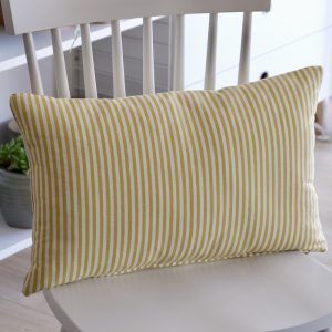 Funda cojín rayas Isleta amarillo 50X30cm