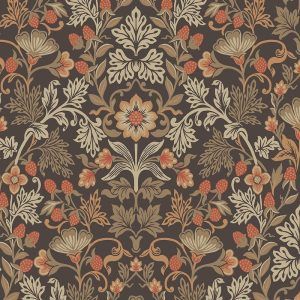 papel-pintado-floral-vintage-marron