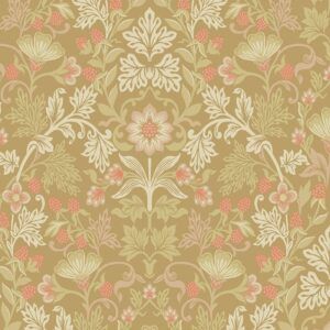 papel-pintado-floral-vintage-mostaza