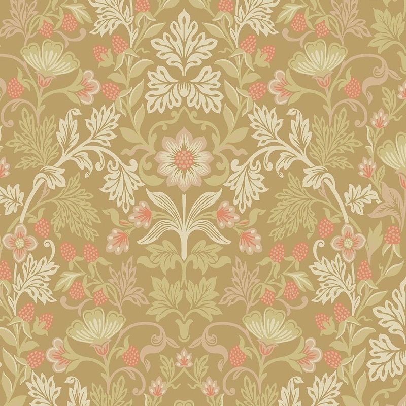 papel-pintado-floral-vintage-mostaza