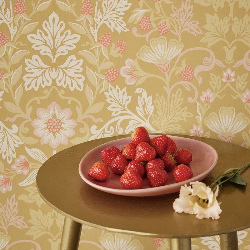 papel-pintado-floral-vintage-mostaza2 papel-pintado-floral-vintage-mostaza