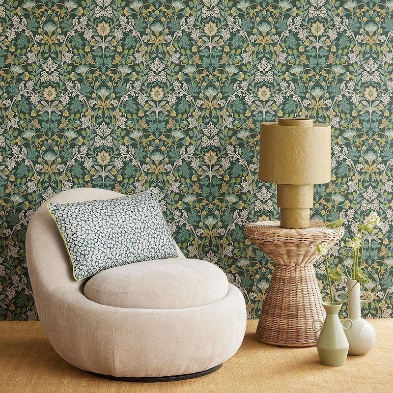 papel-pintado-floral-vintage-verde2 papel-pintado-floral-vintage-verde