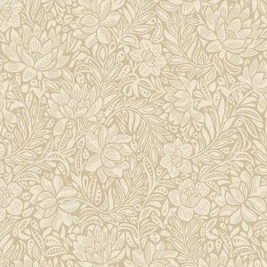 papel-pintado-rustico-floral-beige