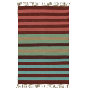 Kilim yute rayas multicolor
