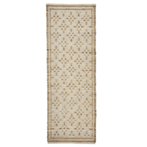 Alfombra yute y beis 70X200 cm