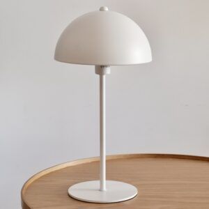 Lámpara de mesa seta blanca