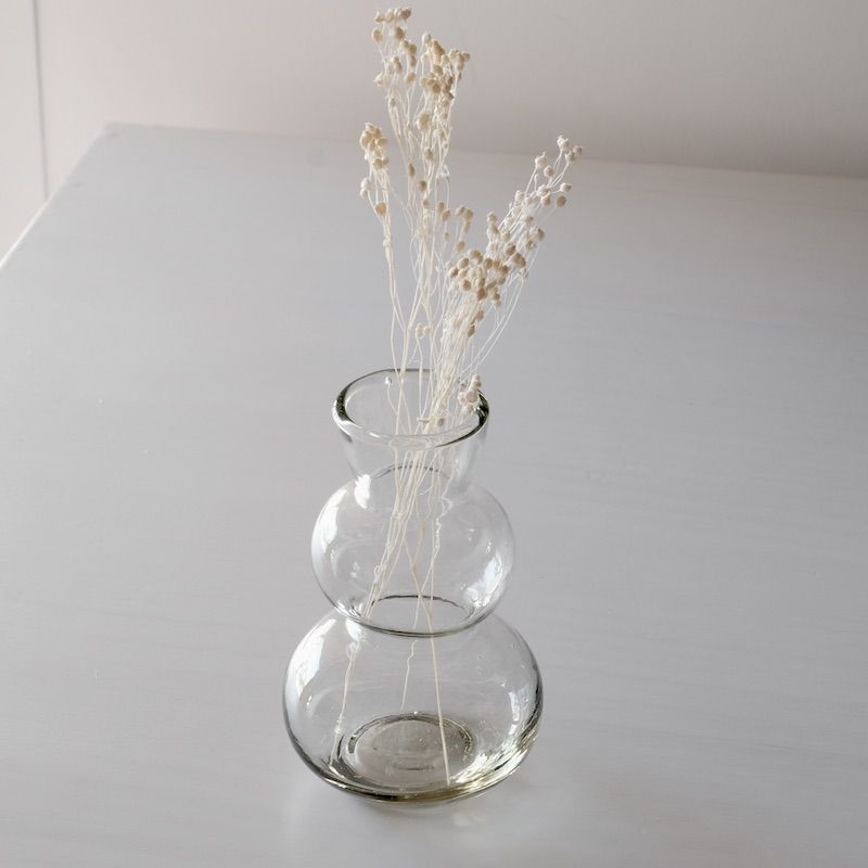 Mini florero burbujas cristal
